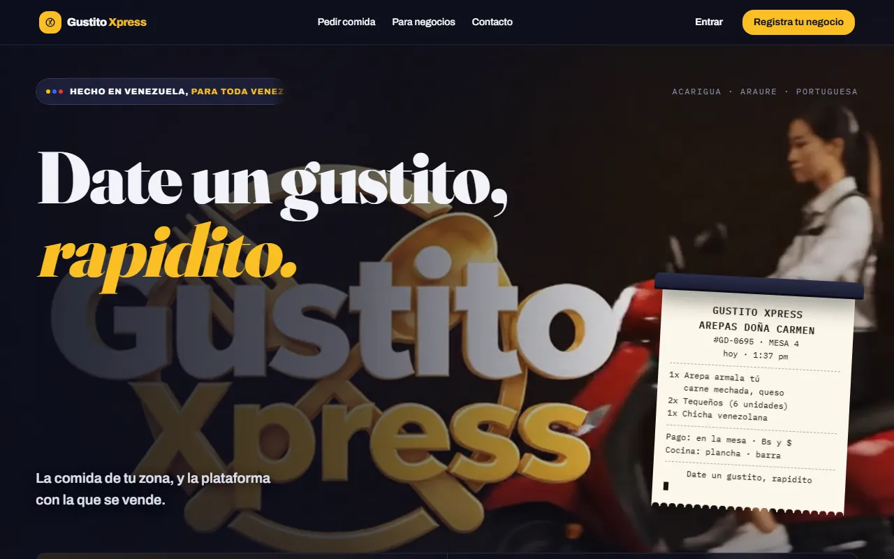 La portada de Gustito Xpress